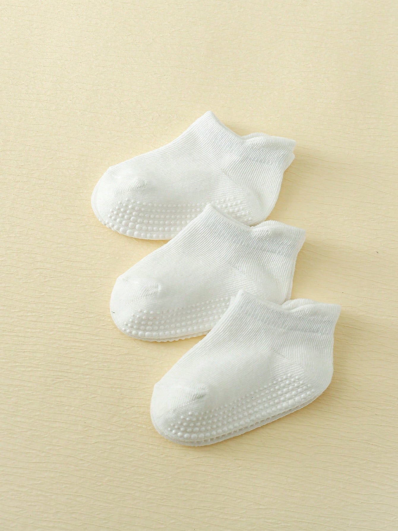 Kids' Anti-Slip Boat Socks With Glue Dots [3M-3Y]