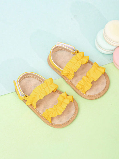 Yellow summer sandals