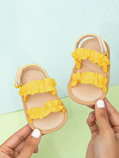 Yellow summer sandals