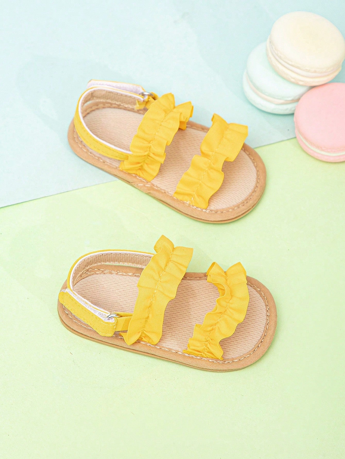 Yellow summer sandals