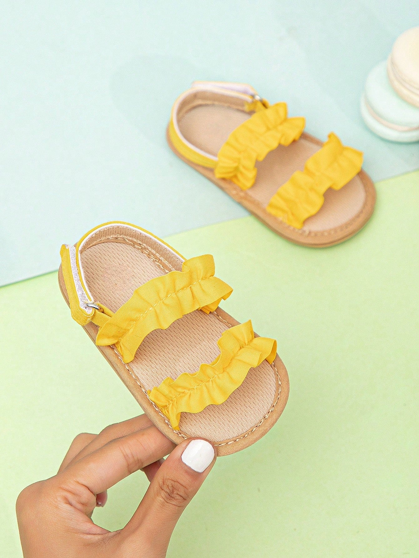 Yellow summer sandals