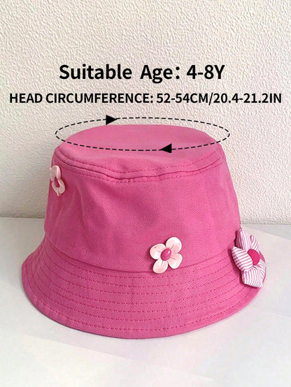 Flower plushie bucket hat