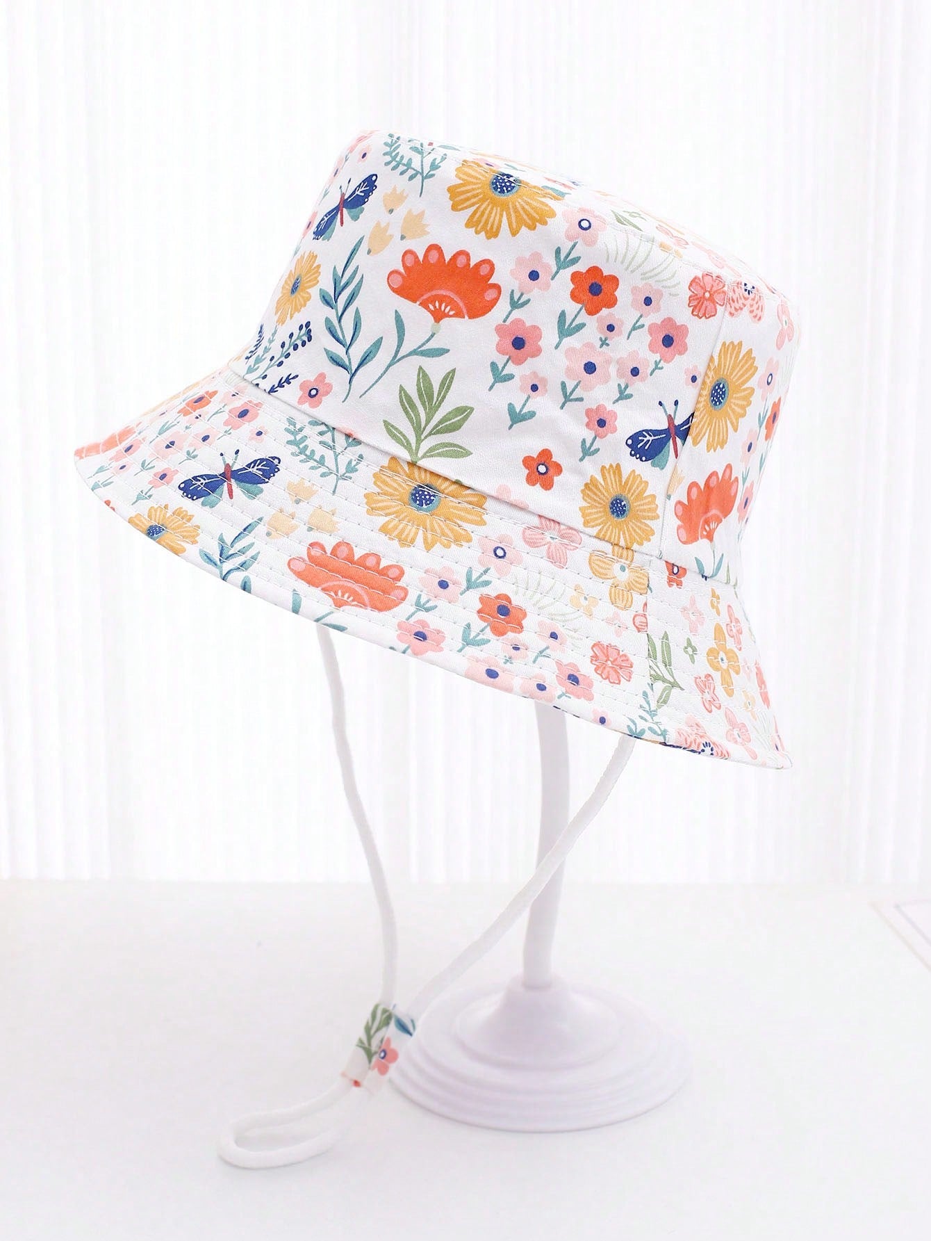 Floral wimsy bucket hat