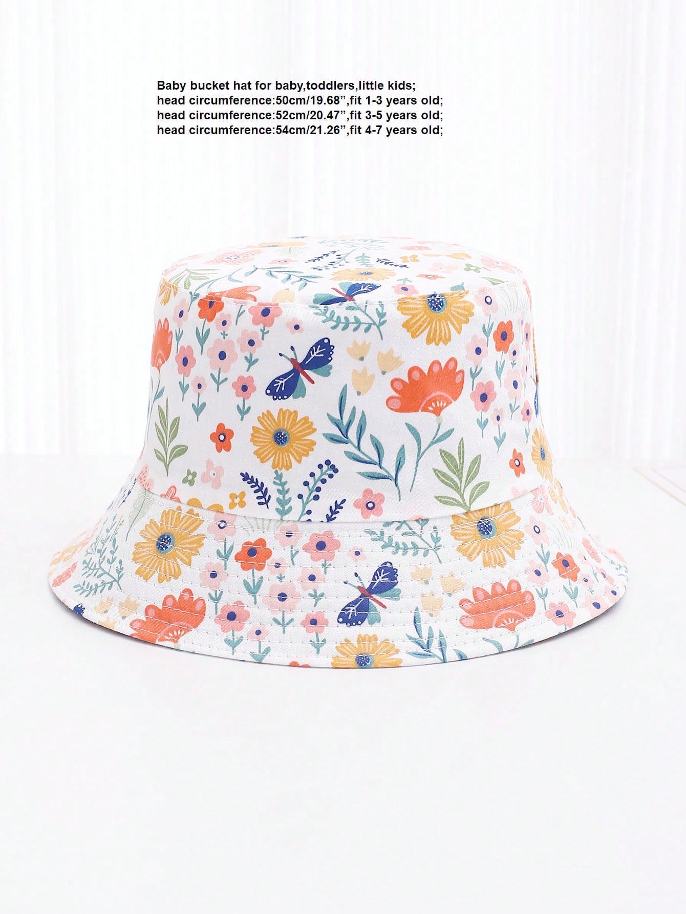 Floral wimsy bucket hat