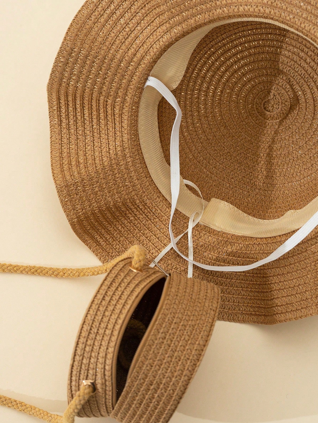 Kids matching straw bag / hat