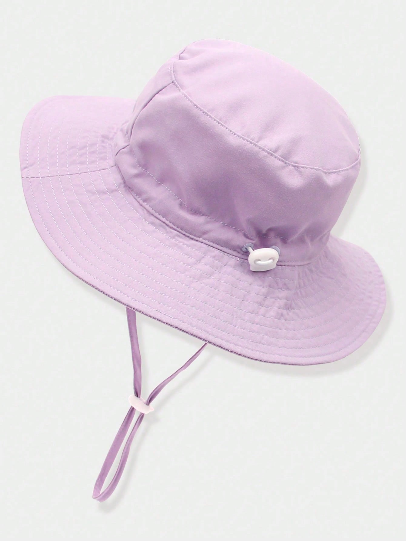 Lilac wide brim bucket hat