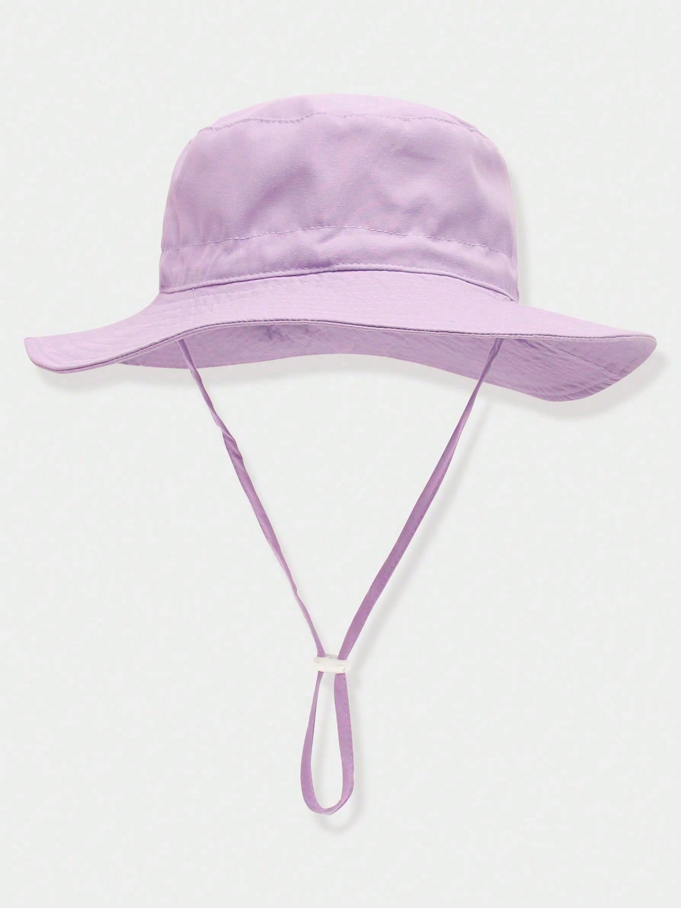 Lilac wide brim bucket hat