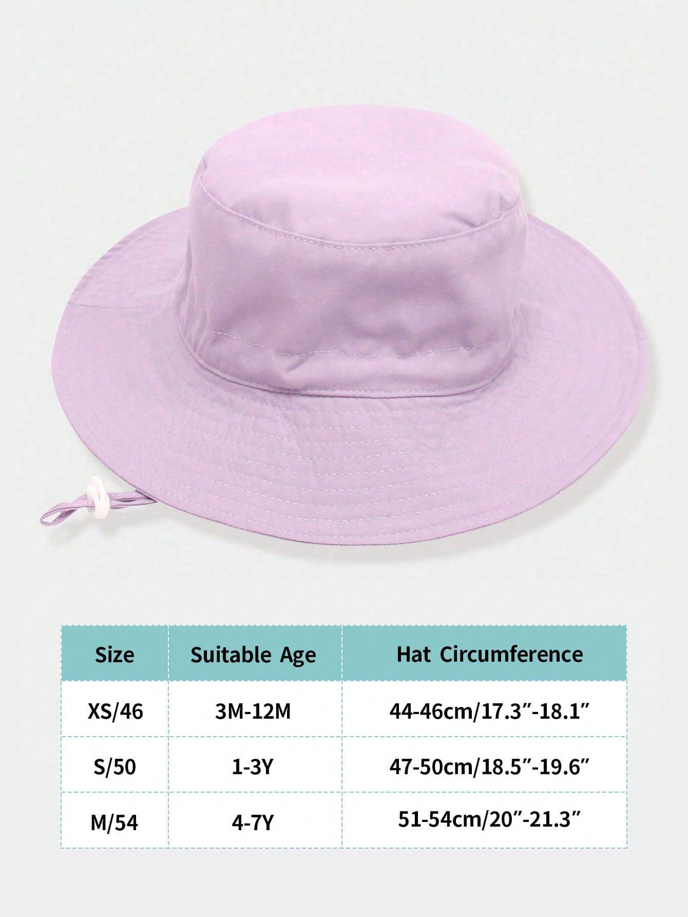 Lilac wide brim bucket hat