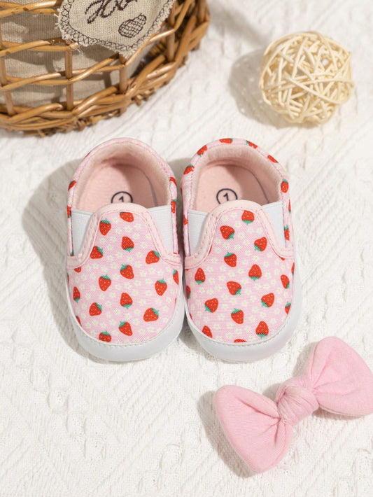 Stawberry splash canvas shoes