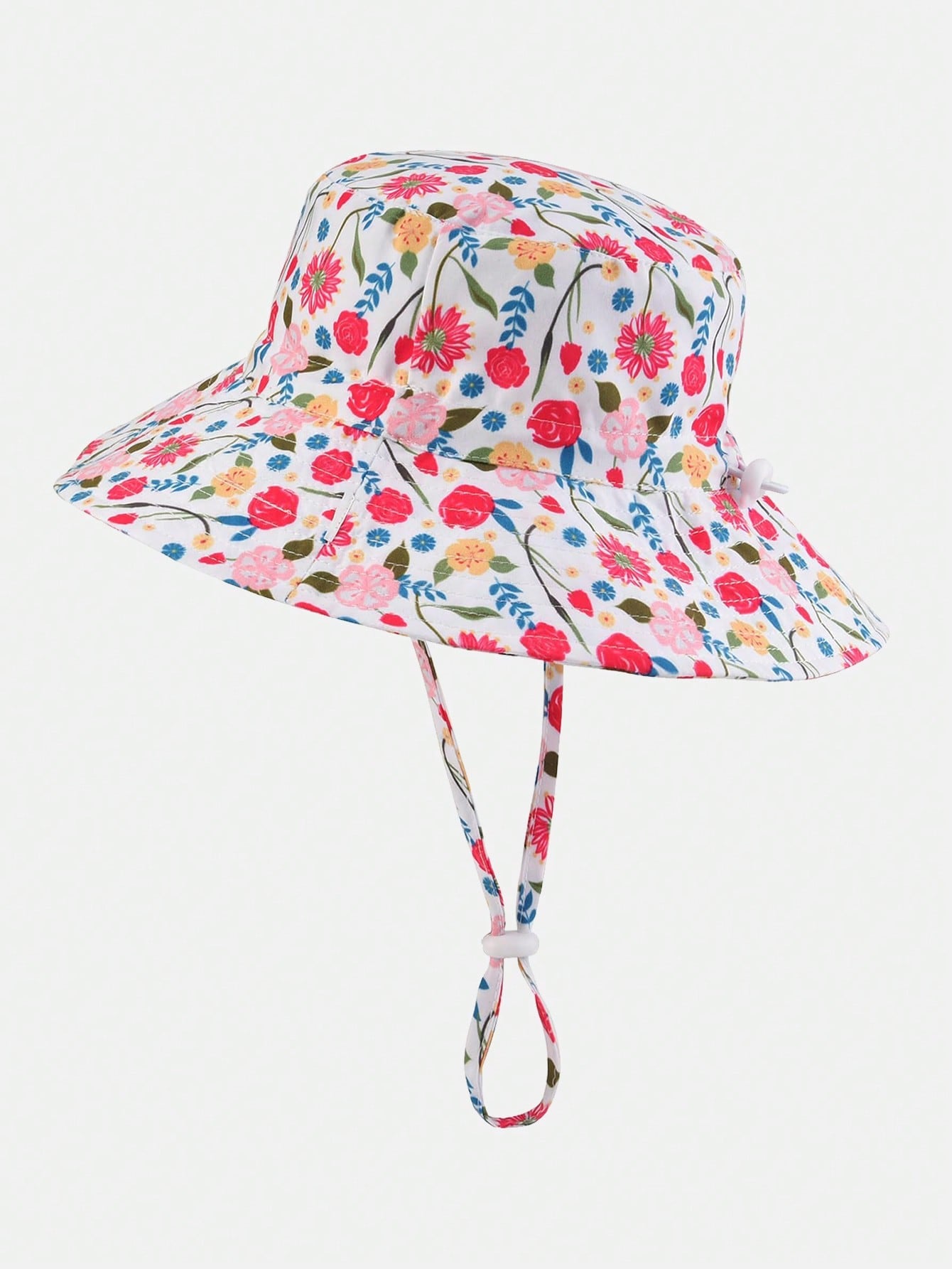 Floral Garden wide brim bucket hat