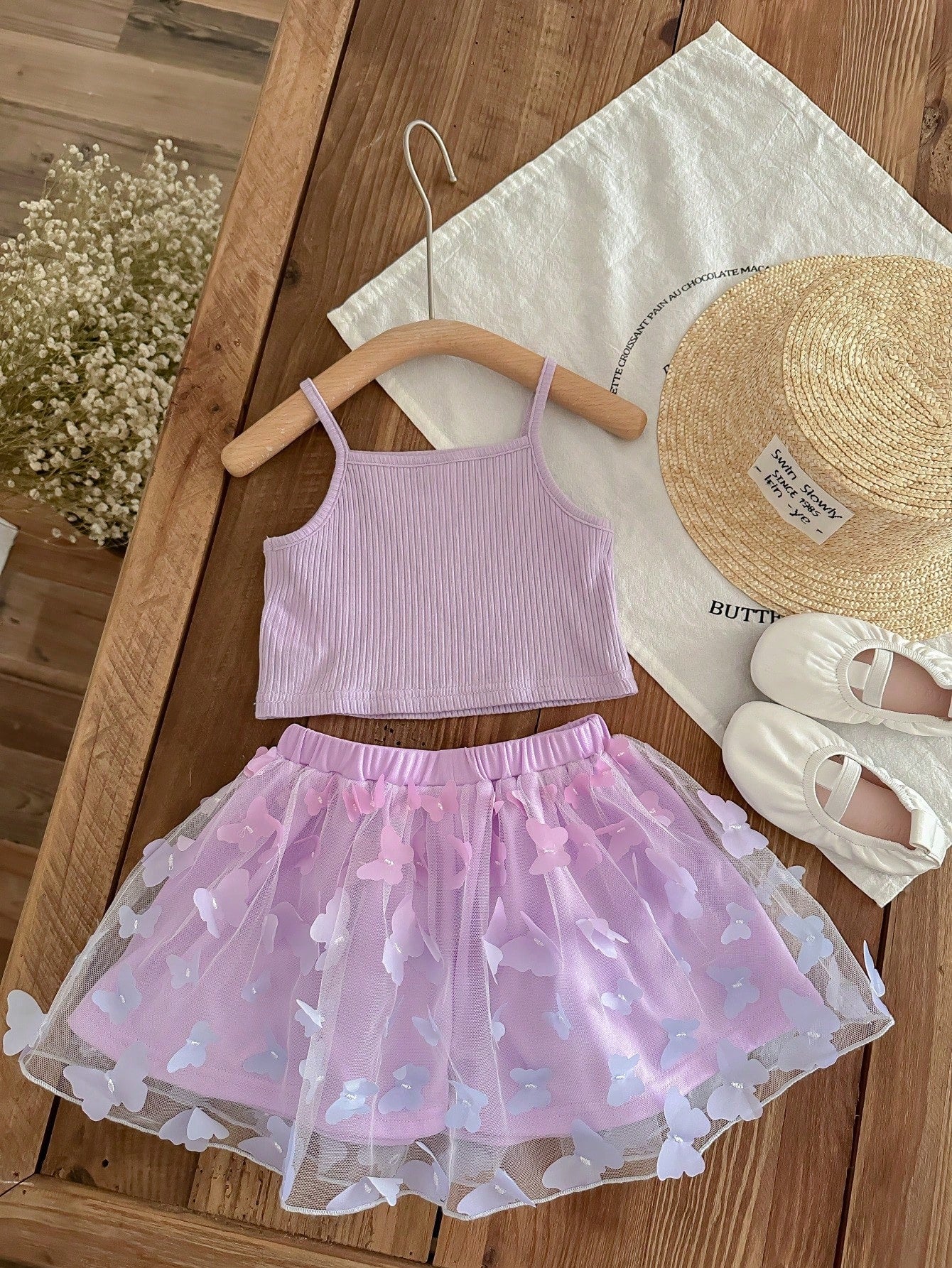 Butterfly Wimsy lilac set [6M-3Y]