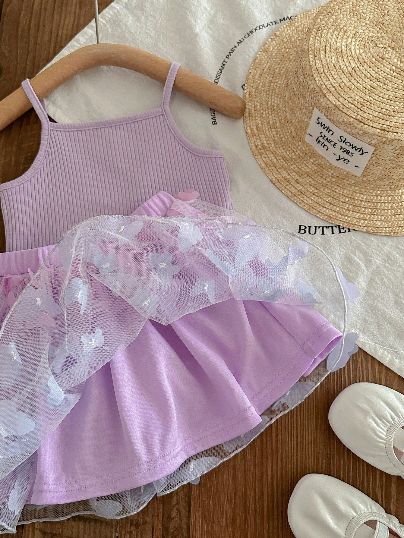 Butterfly Wimsy lilac set [6M-3Y]