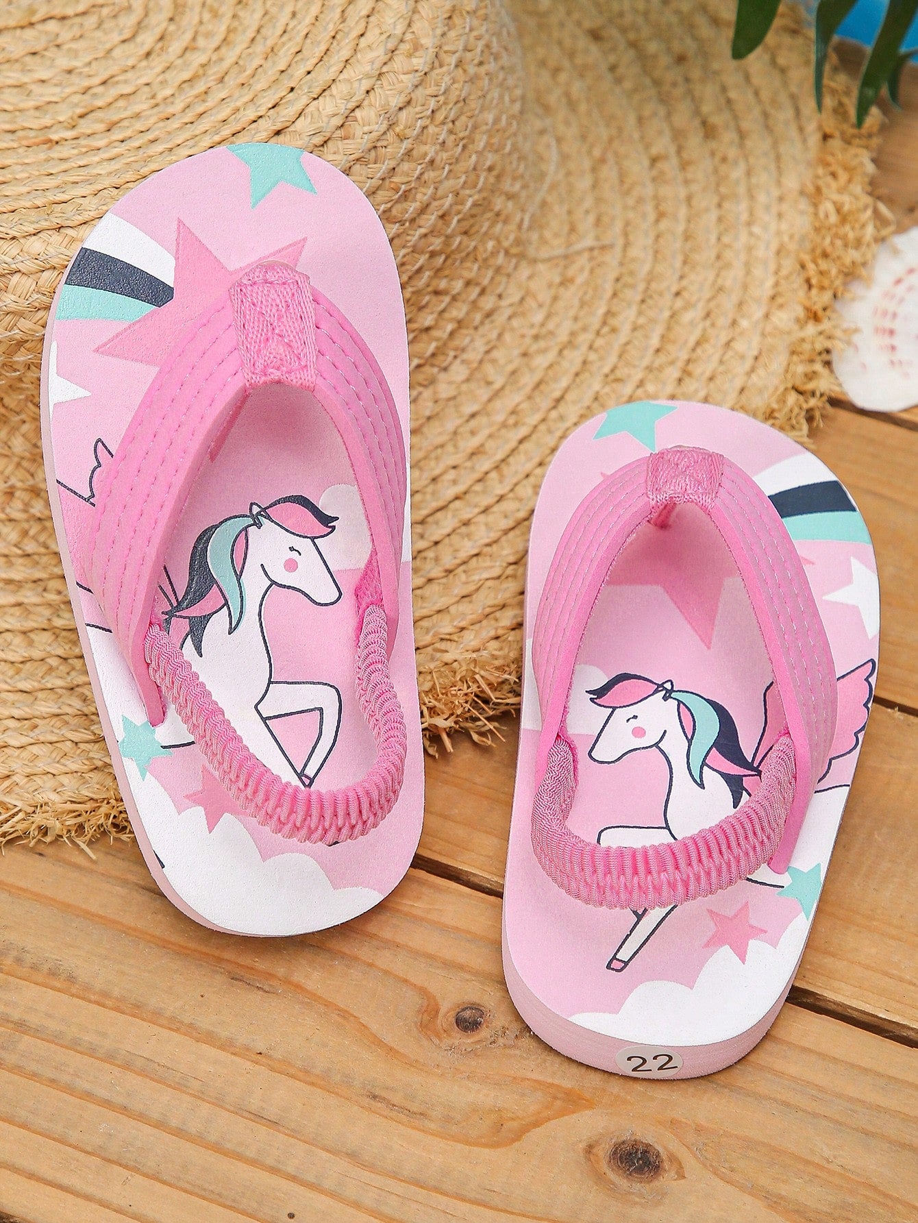 Unicorn splash slippers