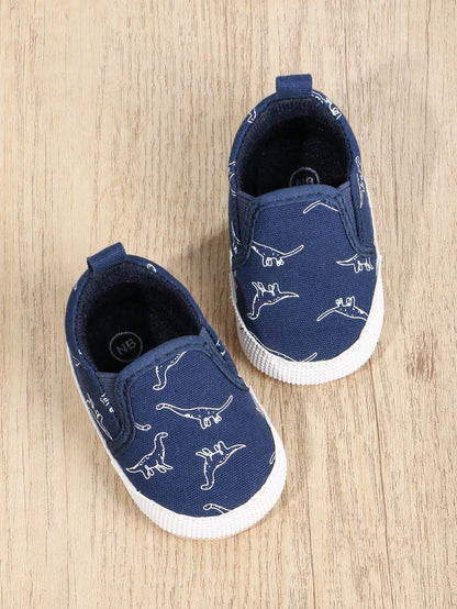 Dino splash canvas shoes