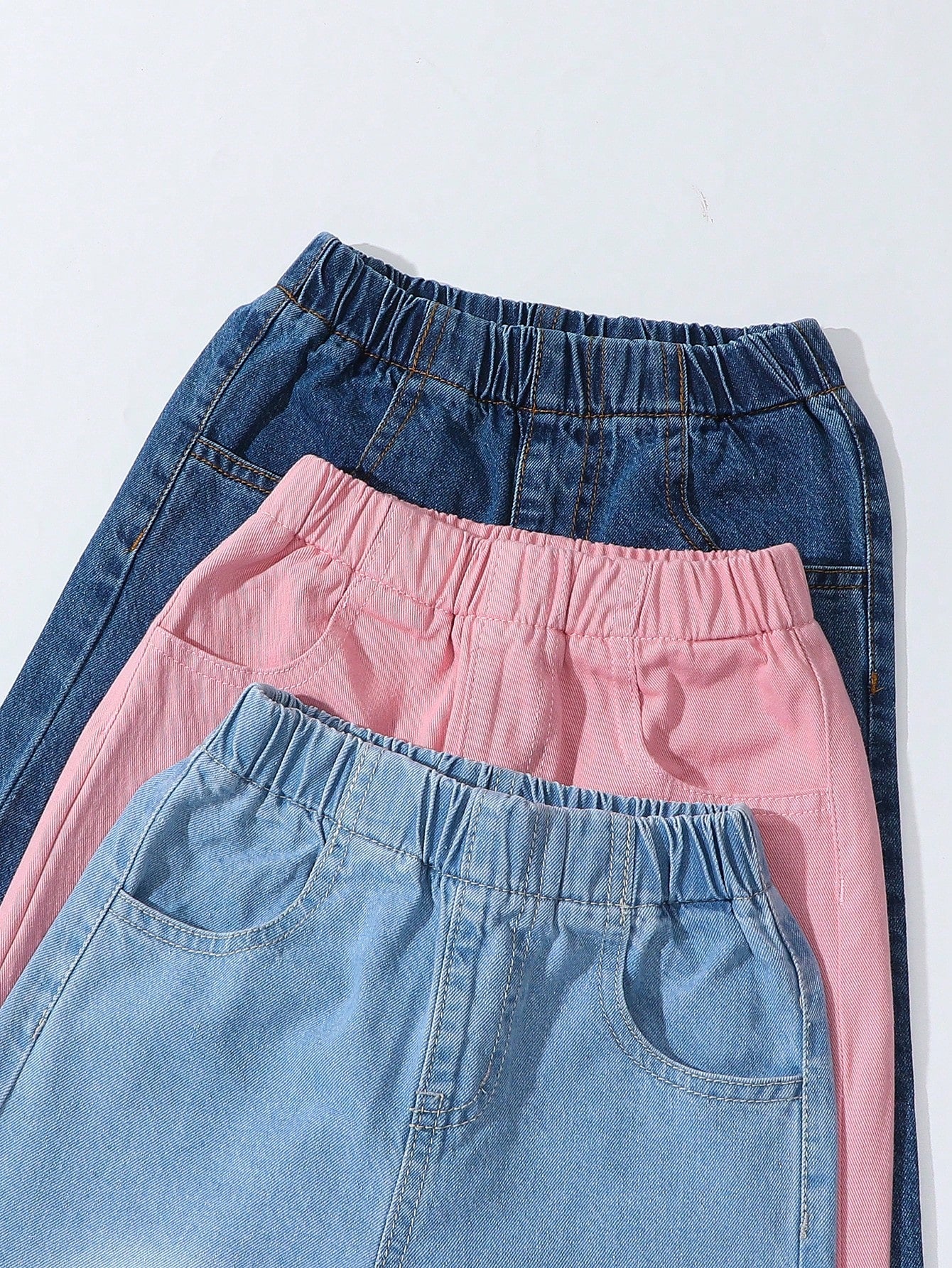 Basic casual wide leg denim [4Y -6Y]