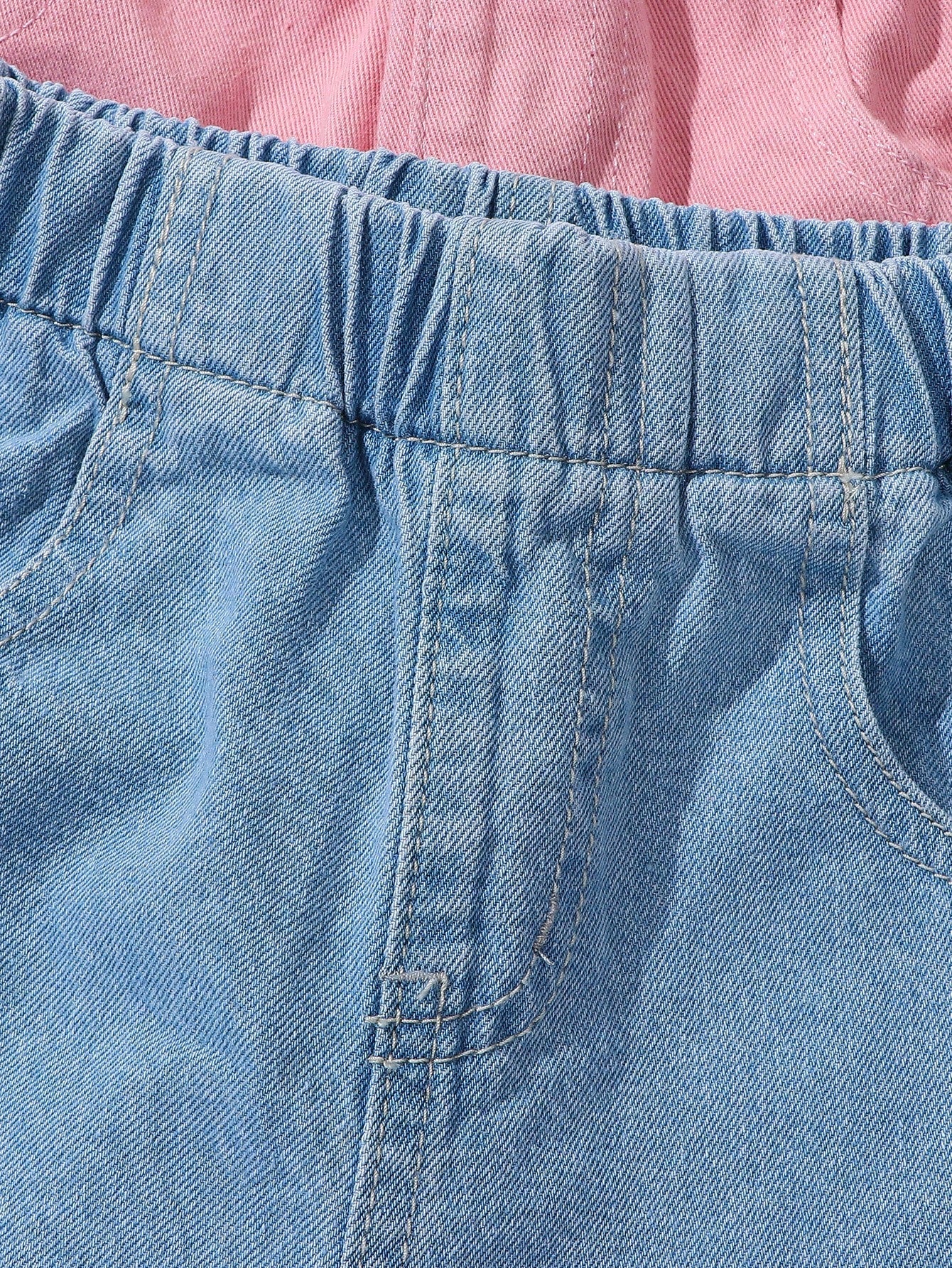 Basic casual wide leg denim [4Y -6Y]