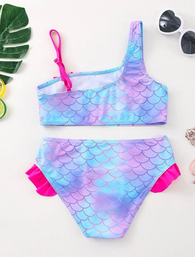 Mermaid splash girls bikini |4Y - 7Y