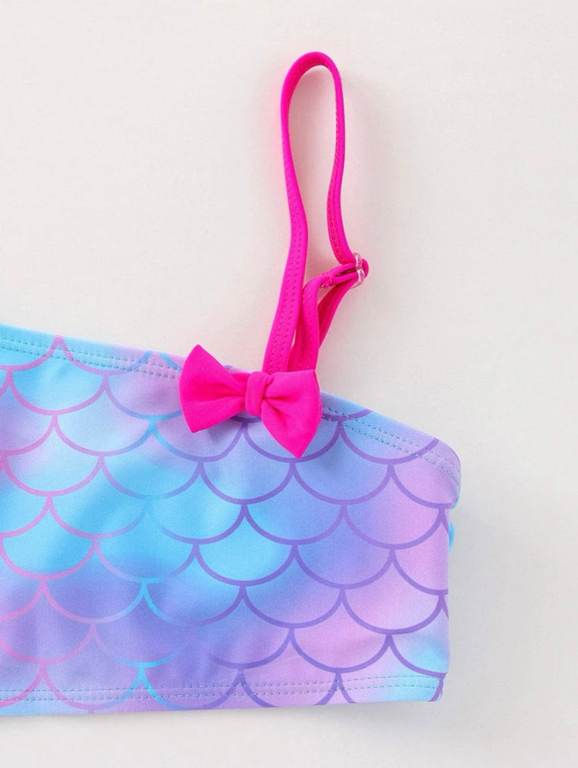 Mermaid splash girls bikini |4Y - 7Y