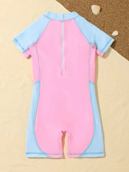 Unicorn Blue Pink Swimsuit | 4Y-7Y