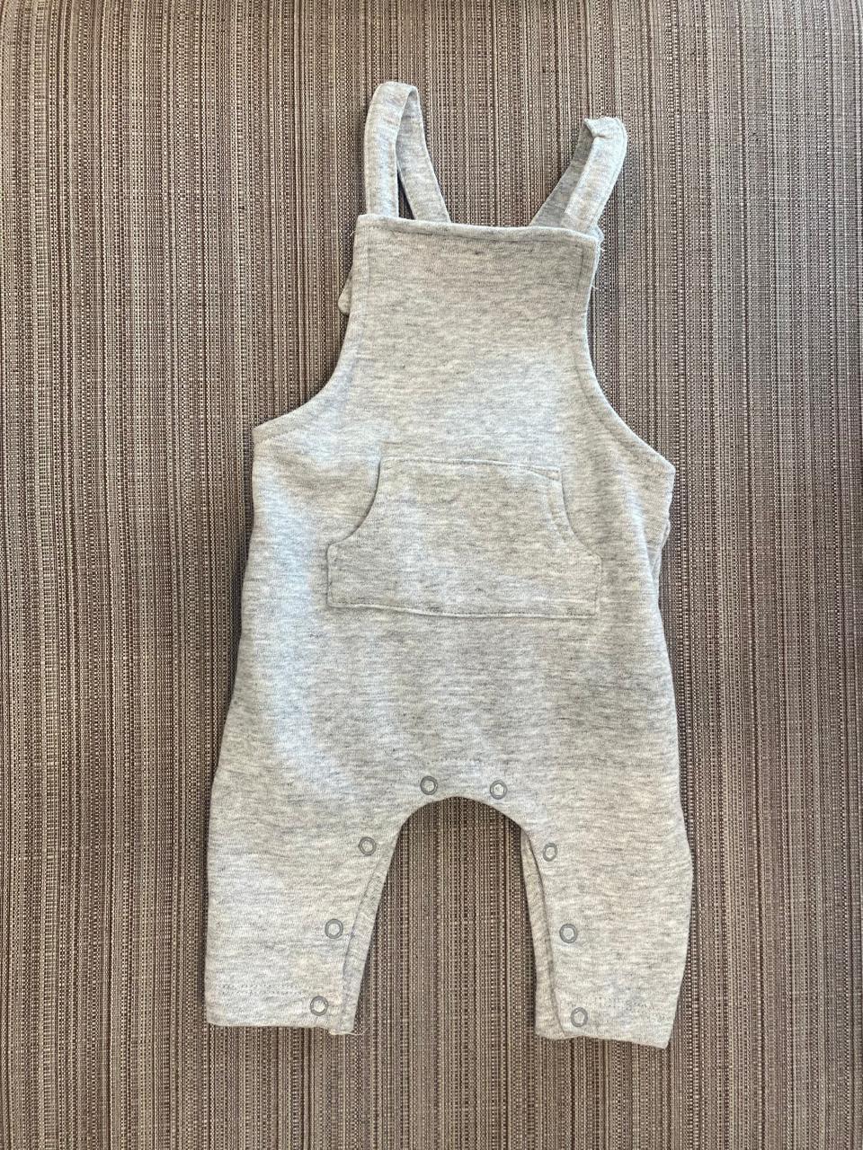 Grey Pocket Dungaree