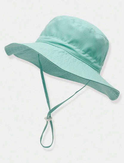 Wide brim bucket hat