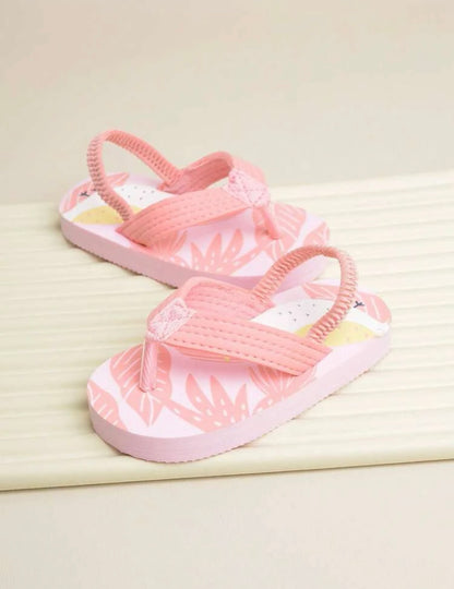 Pink tropical splash sandals