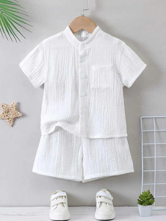 White Monochrome Luxe Set | 6M - 6Y