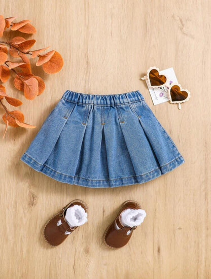 Girls Mini Denim skirt | 6M- 3Y