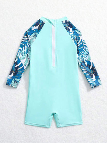 Tropical splash surf baby boy one piece |9M-3Y