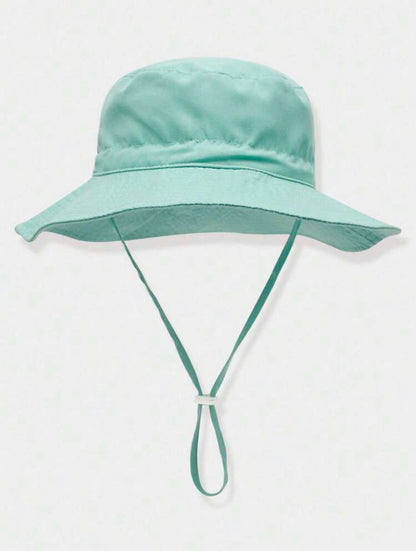 Wide brim bucket hat