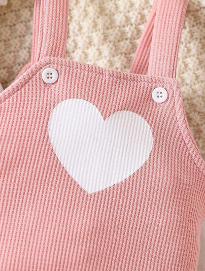 Heart Romper set | 0M -6M