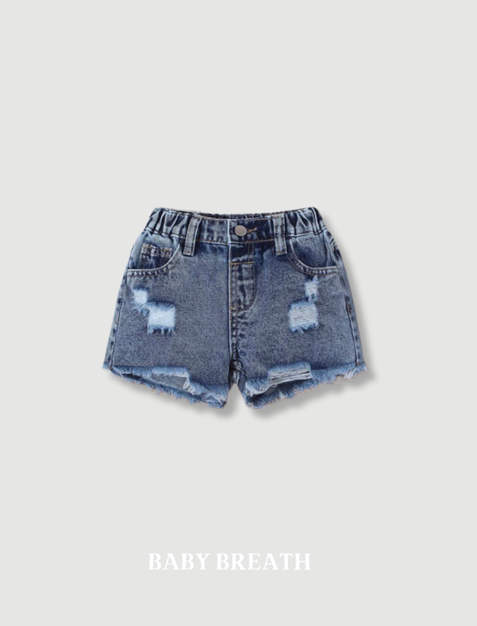 Denim Ripped Short | 4Y-7Y