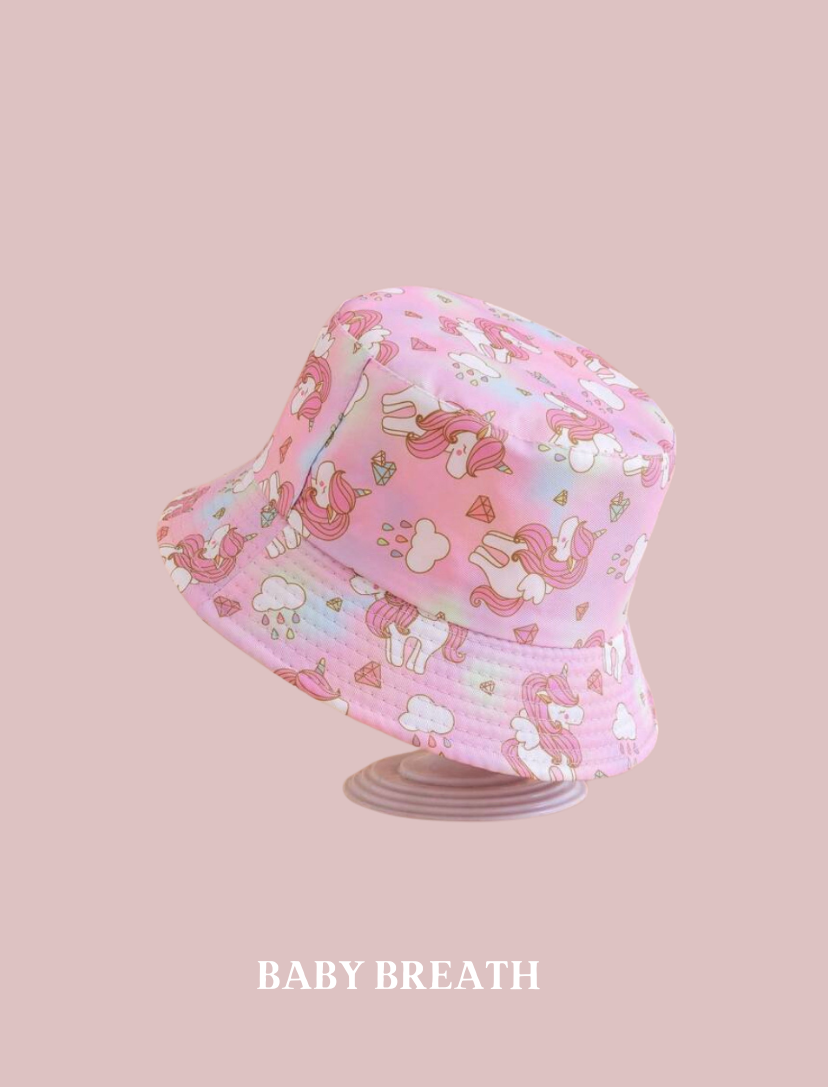 Unicorn Reversible Wide Brim Bucket Hat