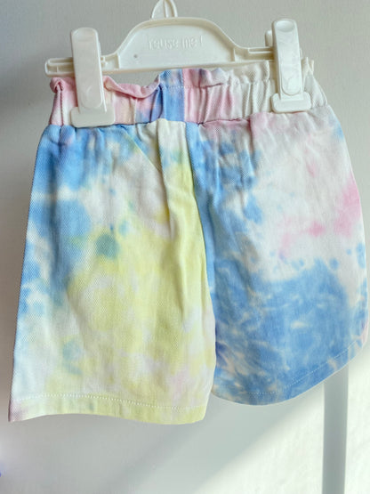 Tie Dye Denim Short| 4Y-5Y