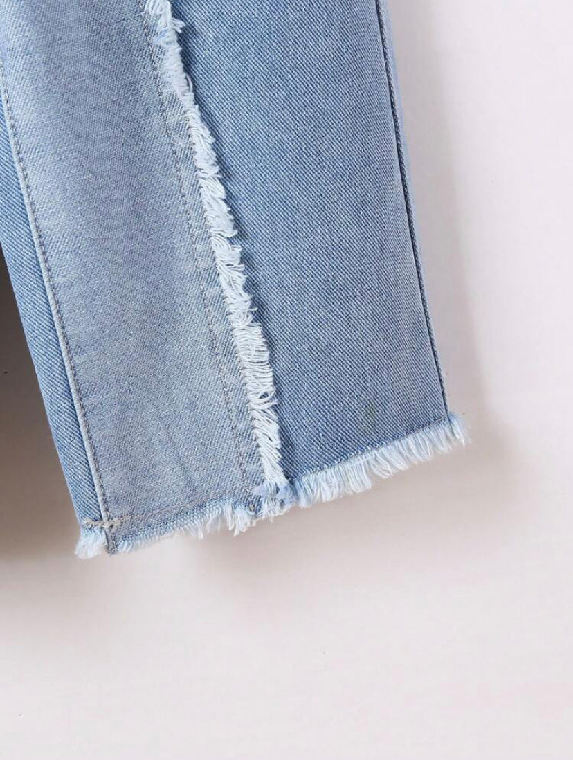 Baby Girls Two Tone Jean | 6M -3Y