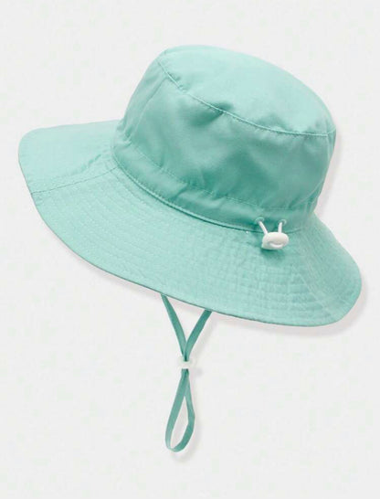 Wide brim bucket hat