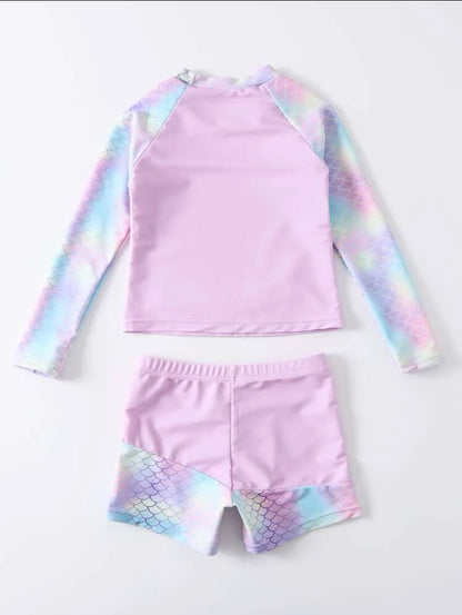 Mermaid splash 2 pcs swimsuit set | 1Y- 6Y