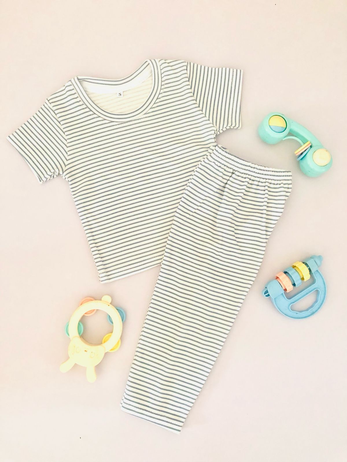 Blue Stripe Short Sleeve PJ
