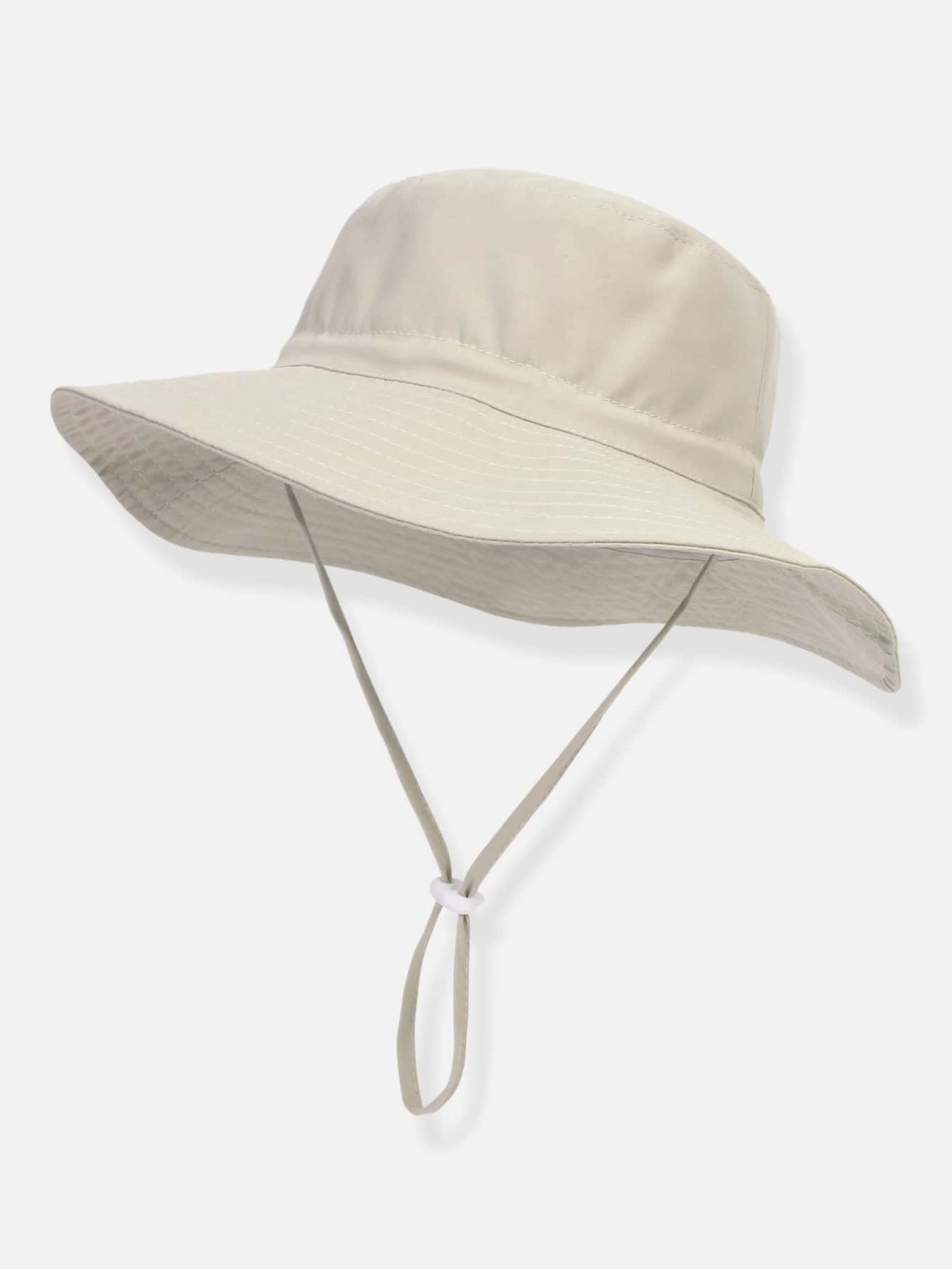 Wide brim bucket hat