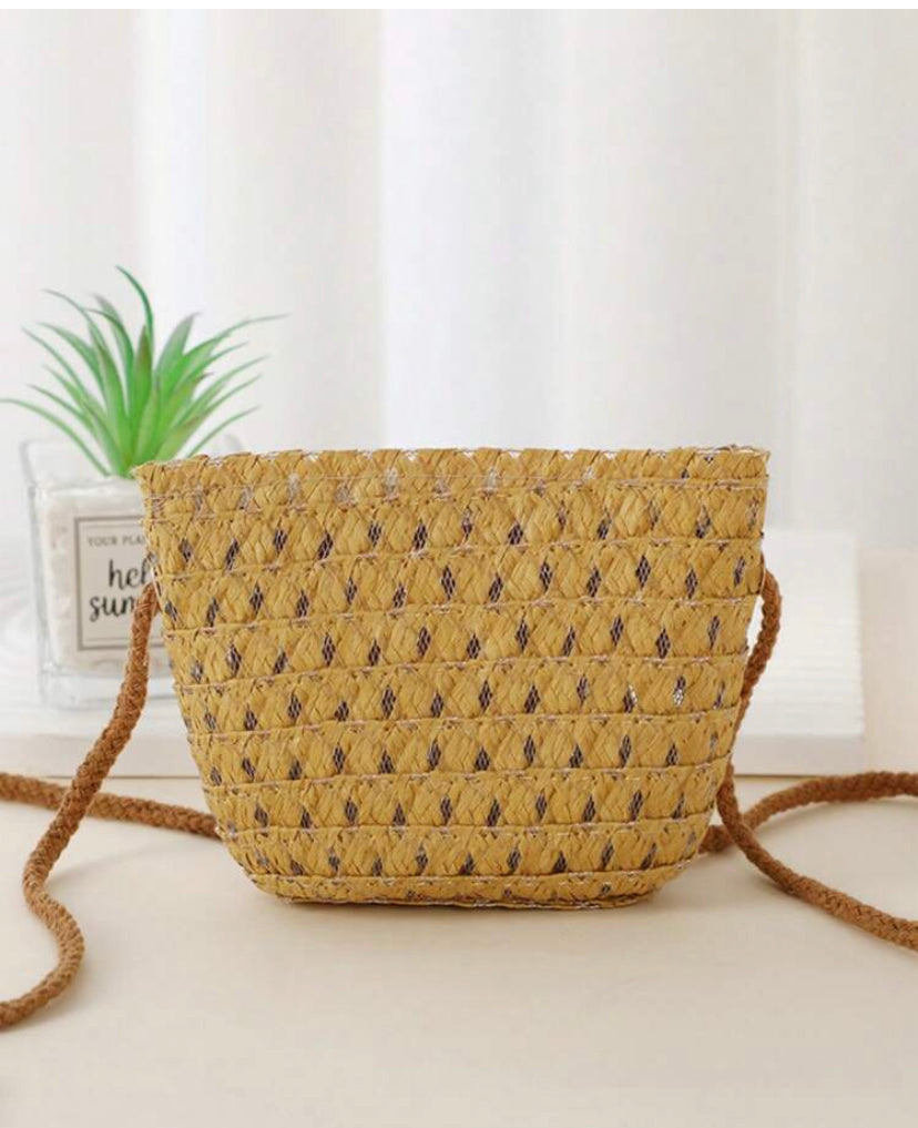 Woven Straw Purse