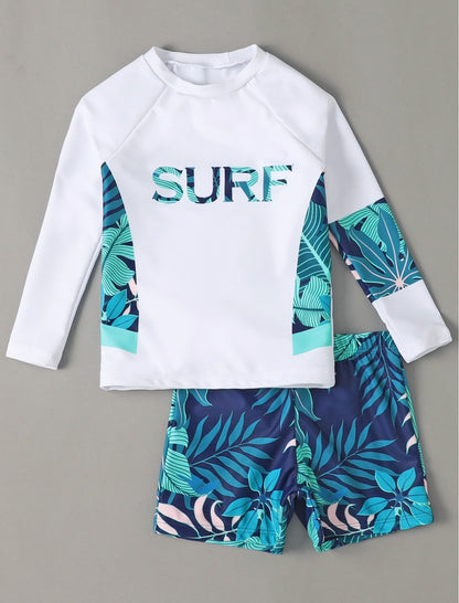 Young Boys Surf Top & Short Swimsuit | 4Y-6Y