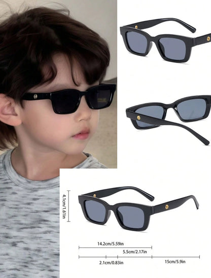 Black Polarized Silicone Square Shades