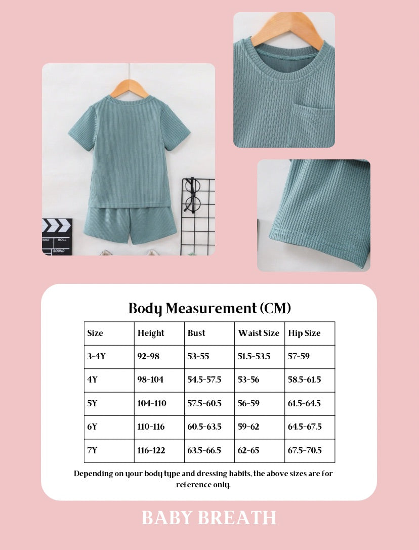 Young Boys Summer Beach Casual Top & Short Set | 3Y-7Y