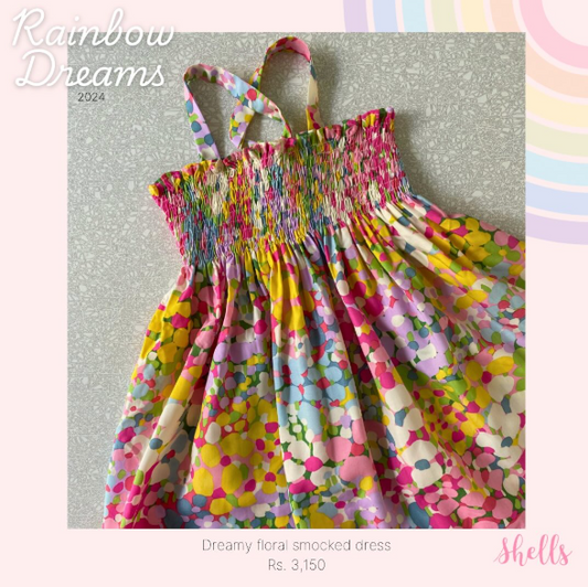 Dreamy floral smocked dress