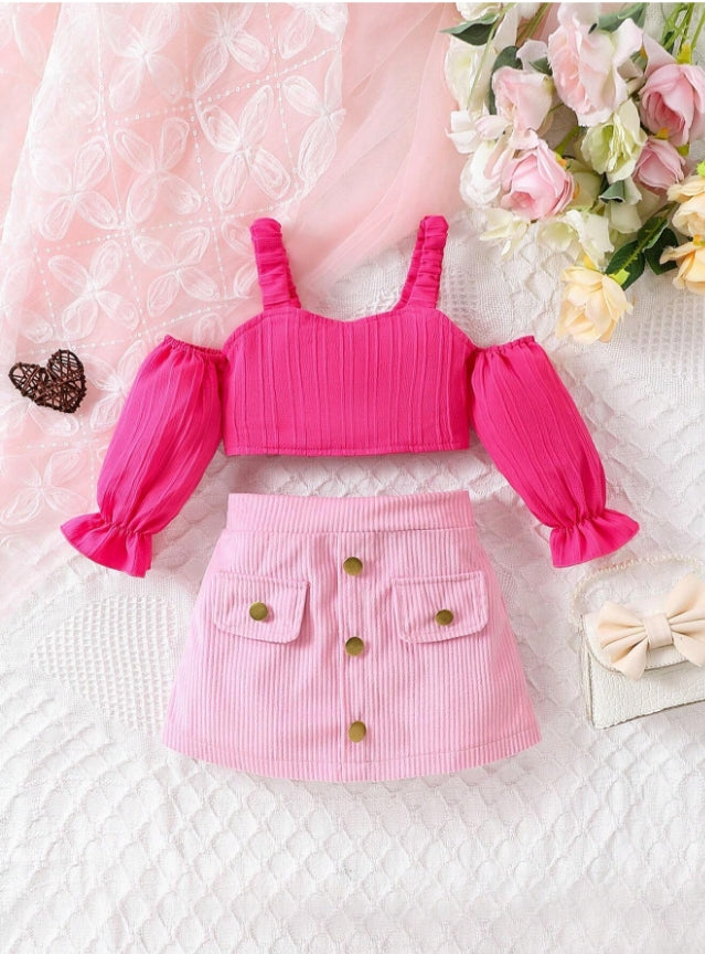 Hot Pink Bella Luxe Set | 6M-3Y