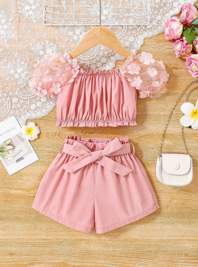 Baby Girls Pink party 2 pcs set [6M-3Y]