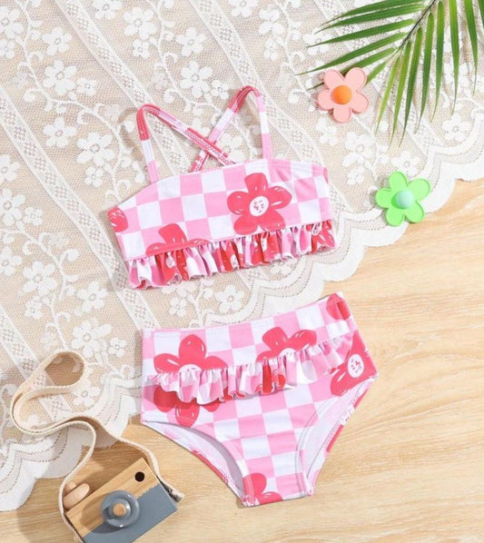 New Born Light & White Pink Bikini Set