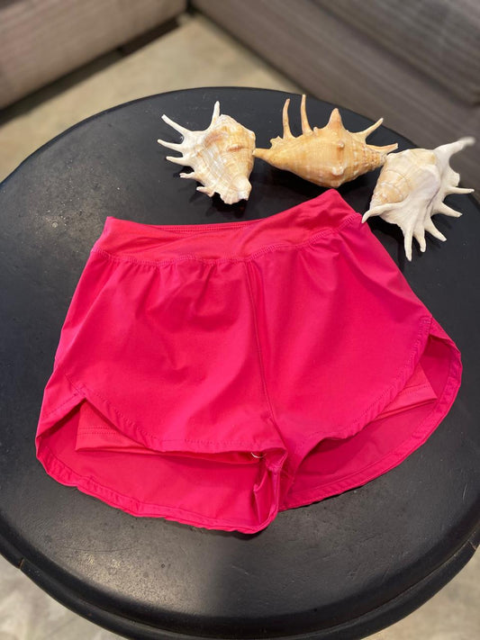 Young Girls Hot Pink Flowy Butterfly Short | 4Y-7Y