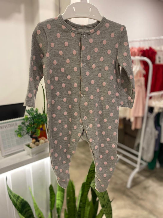 Pink Dots Sleepsuit