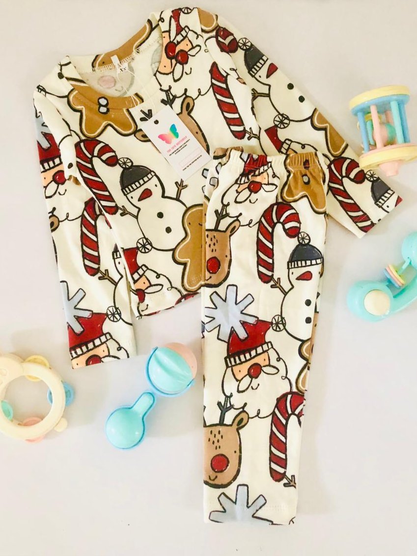 Christmas Printed Long Sleeve PJ set